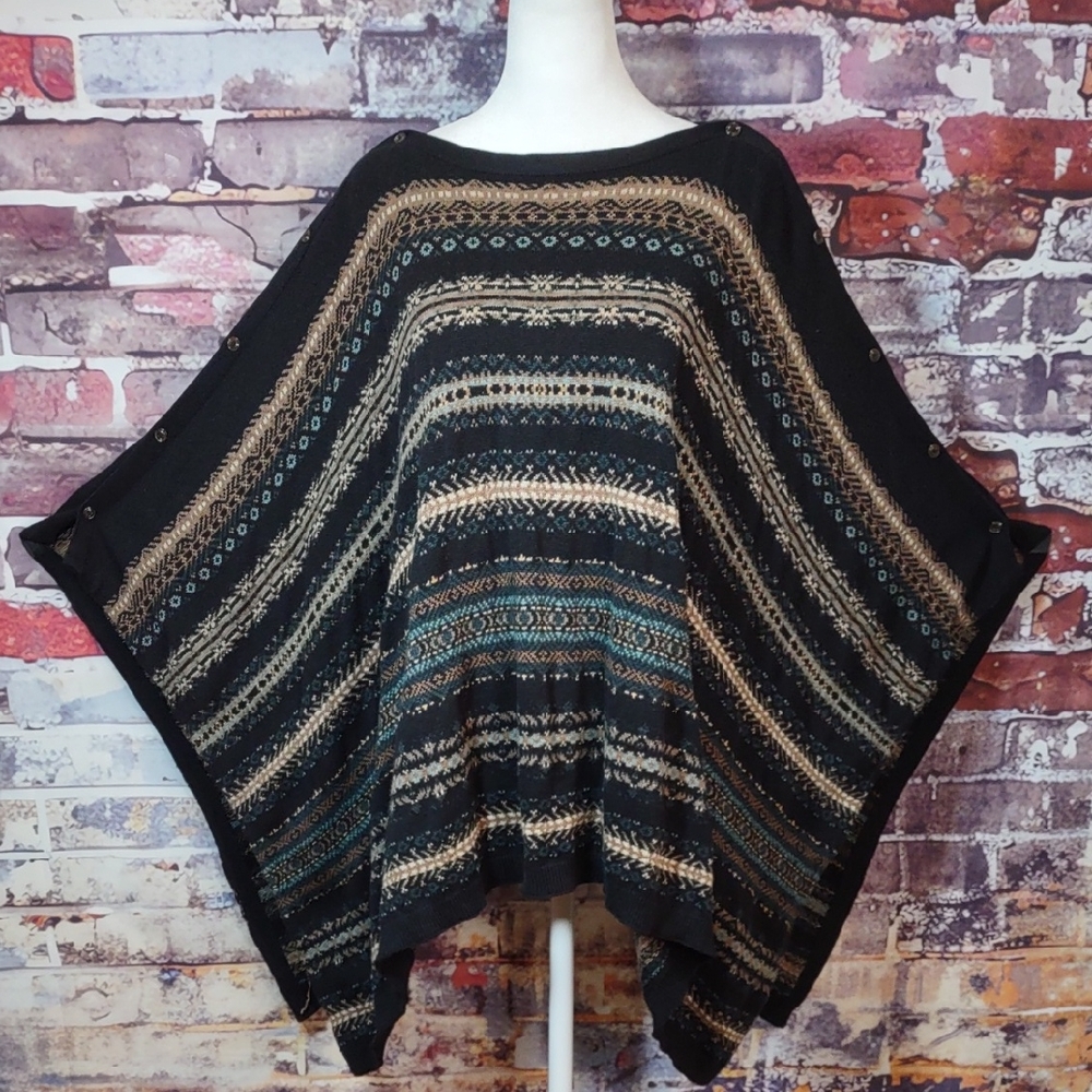 J. Jill 2 Way Poncho Sweater